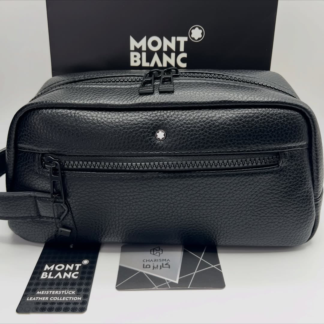 شوزبگ مونت بلان کیف دستی تک زیپ چرم مردانه Montblanc